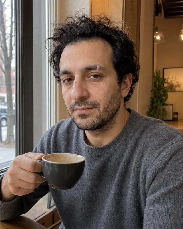 Coffee shop shoot from the dating category